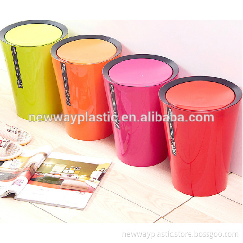 Customize office use pp trash can dustbin with lower price